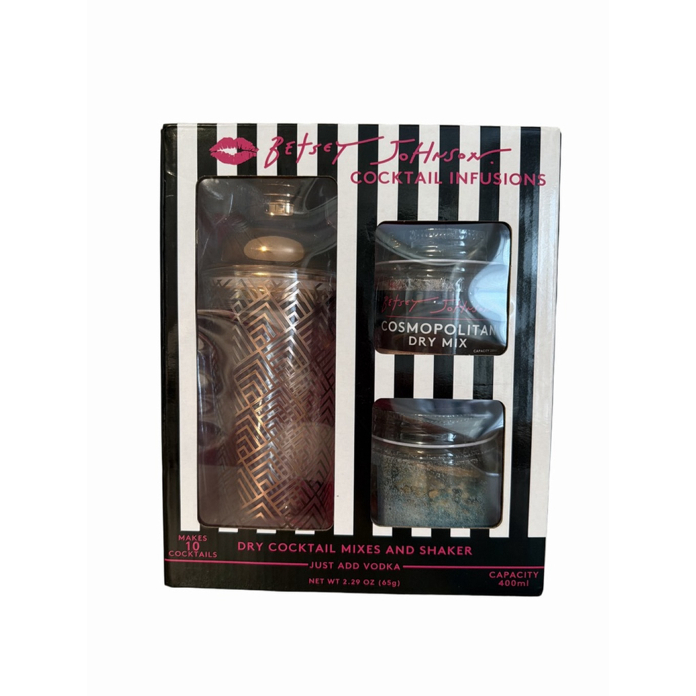 Betsey Johnson Cocktail Shaker & Mixes